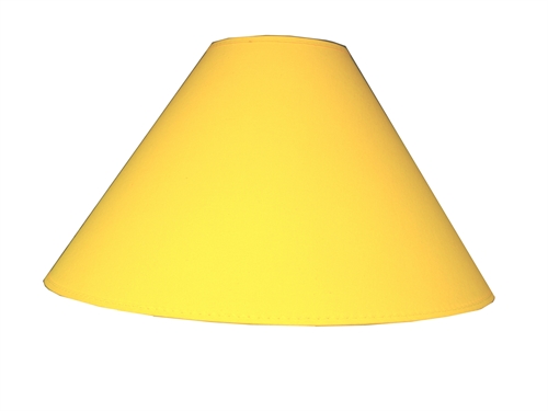 Lampeskærm KM 12,5x23x40 Gul bomuld T-E27